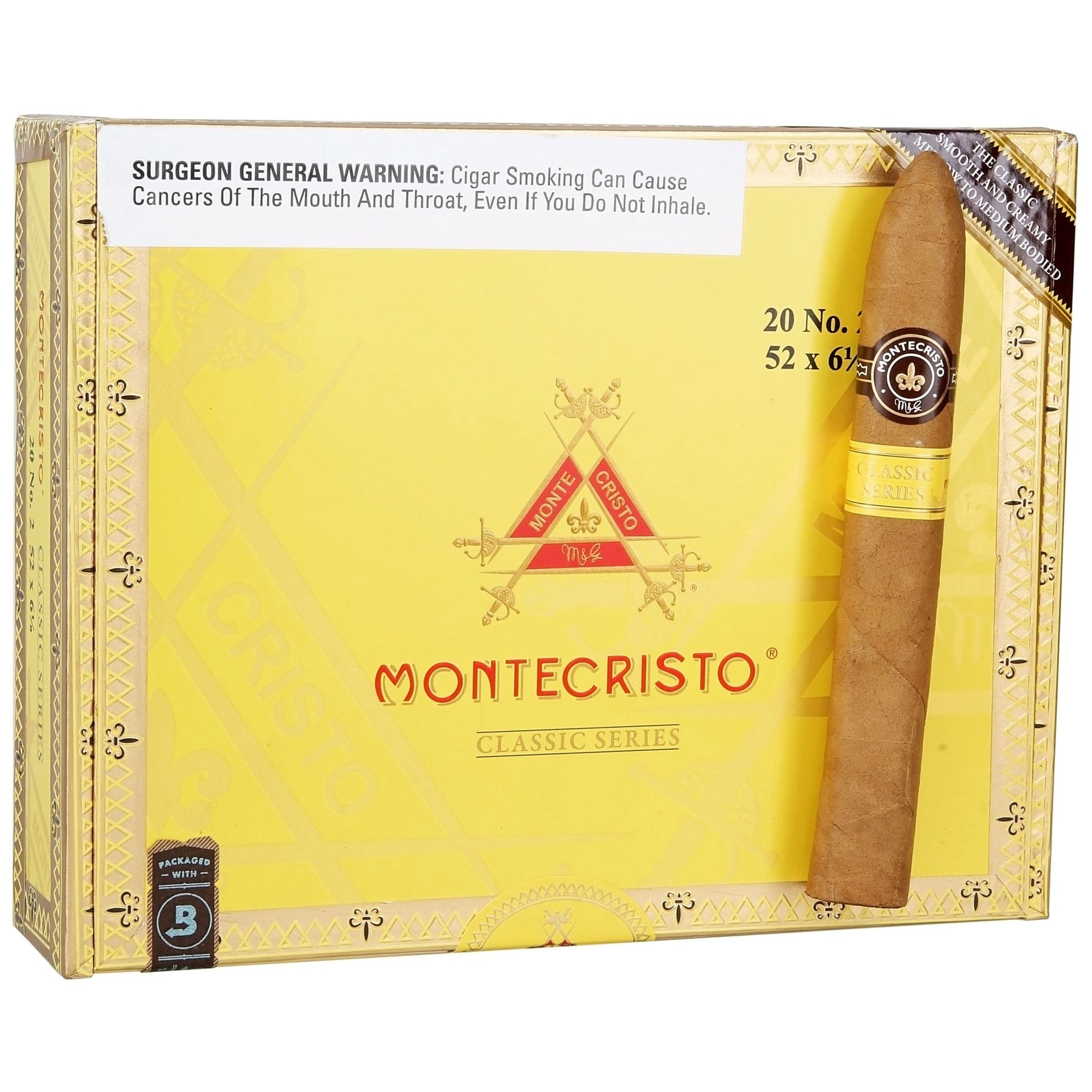 Montecristo Classic Collection Cigars - No. 2 Bp - 6 1/8x52 - cigar13