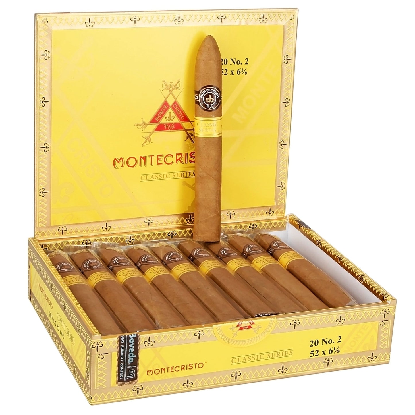 Montecristo Classic Collection Cigars - No. 2 Bp - 6 1/8x52 - cigar13