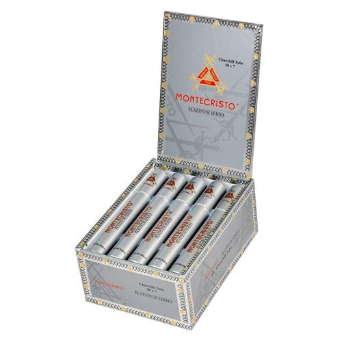 Montecristo Platinum Cigars - Churchill Tube - 7x50 - cigar13