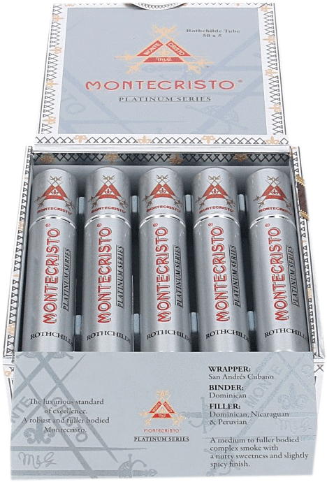 Montecristo Platinum Series Rothchilde Tubos