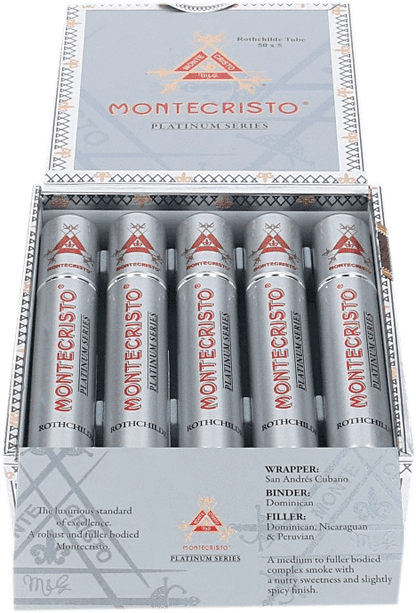 Montecristo Platinum Series Rothchilde Tubos