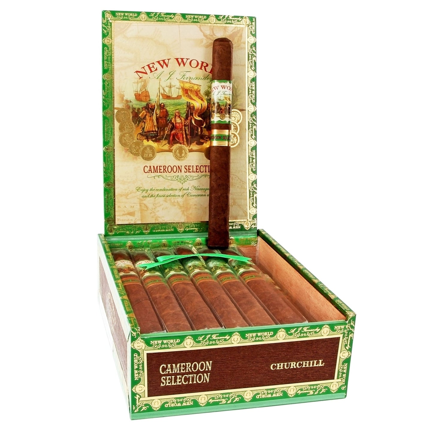 New World by Aj Fernandez Cameroon Cigars - Churchill - 7x48 - cigar13