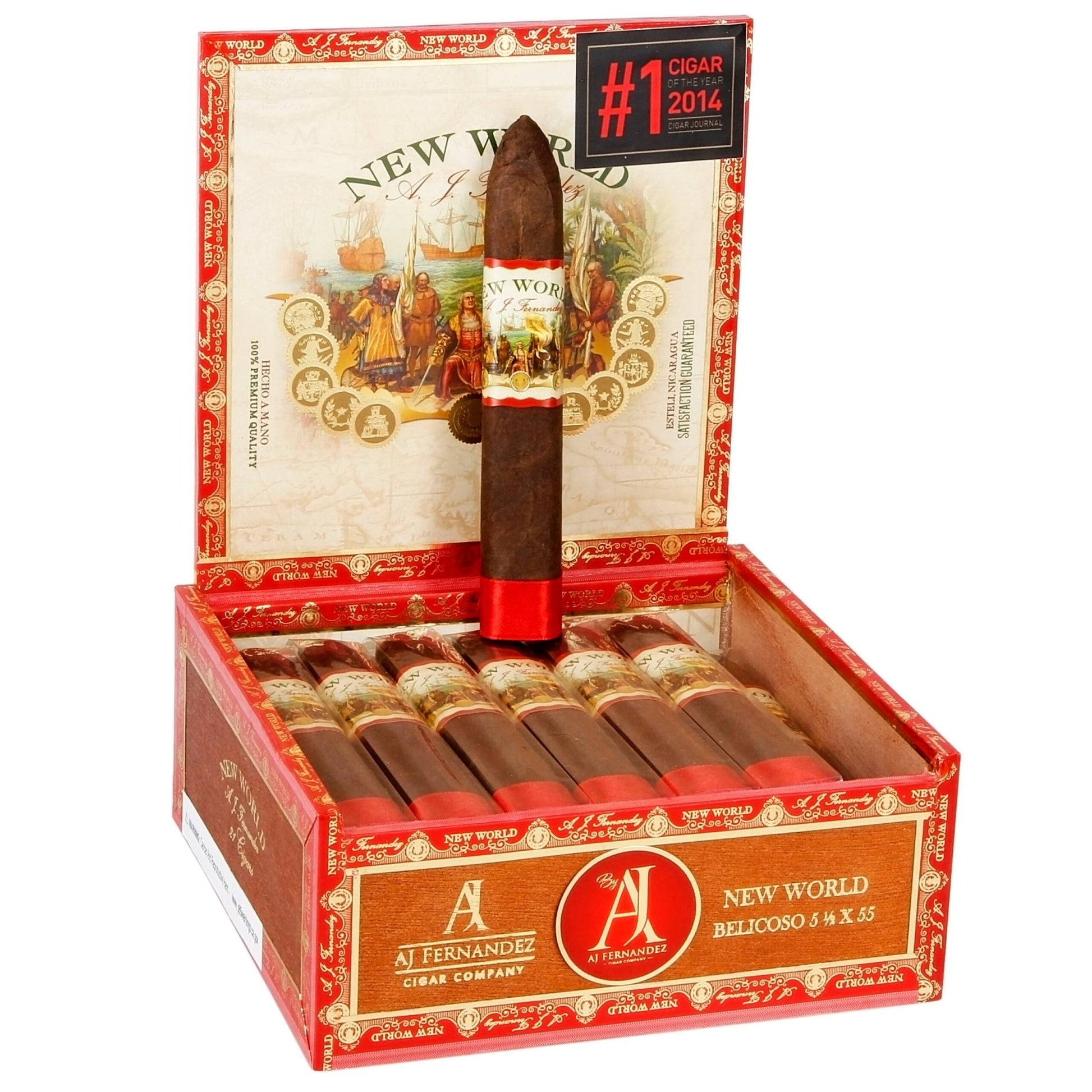 New World by Aj Fernandez Oscuro Cigars - Almirante Belicoso - 5.5x55 - cigar13