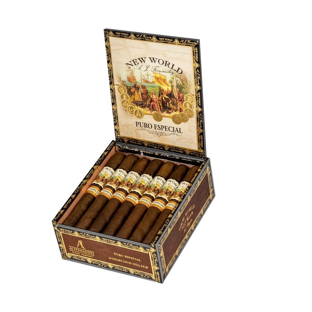 New World Puro Especial by Aj Fernandez Cigars - Short Churchill - 6x48 - cigar13