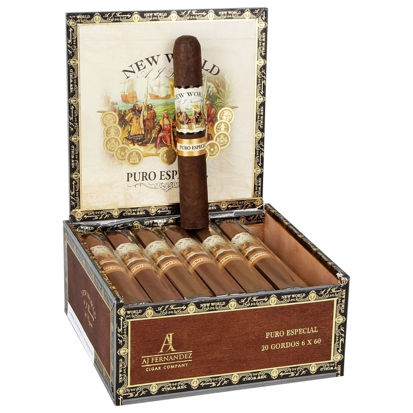 New World Puro Especial by Aj Fernandez Cigars - Gordo - 6x60