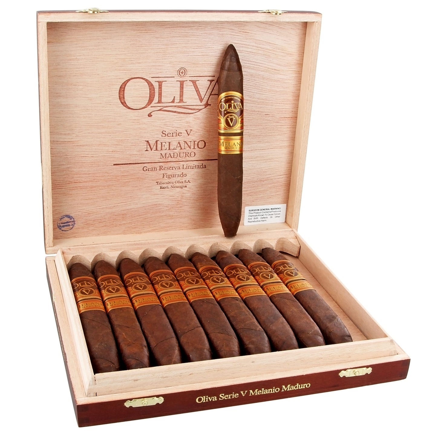 Oliva Serie V Melanio Maduro Cigars - Figurado-6.5x52