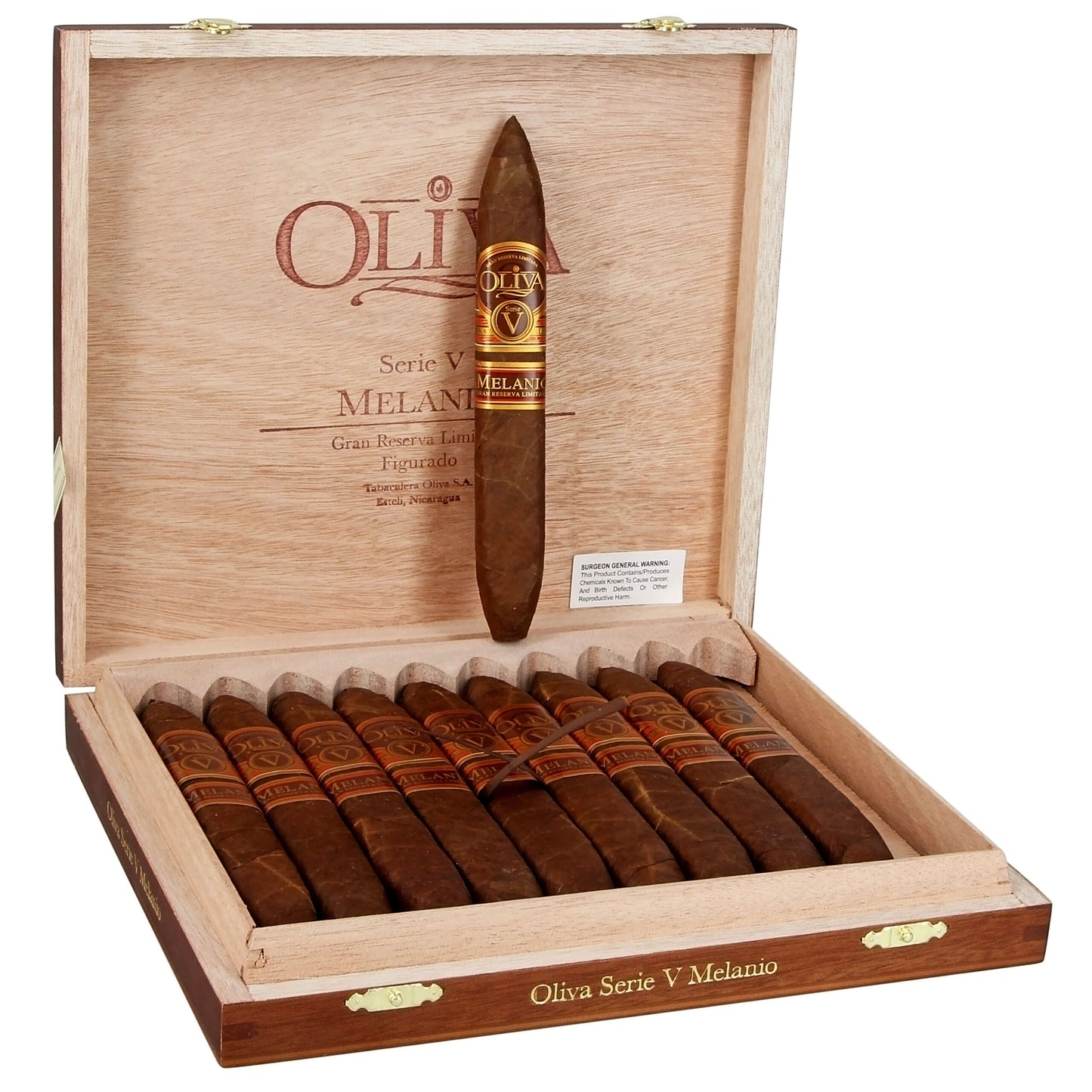 Oliva Serie V Melanio Sumatra Cigars - Figurado-6x52