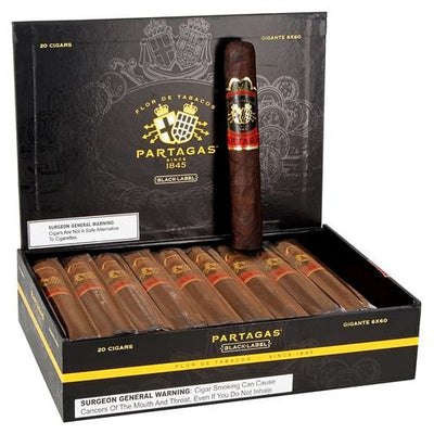 Partagas Black Label Cigars - Gigante-6x60