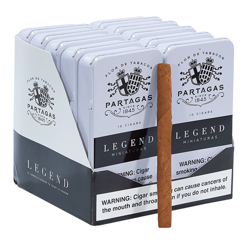 PARTAGAS LEGEND CIGARS - Legend Minis - 4 x 24, 10 Tins of 10