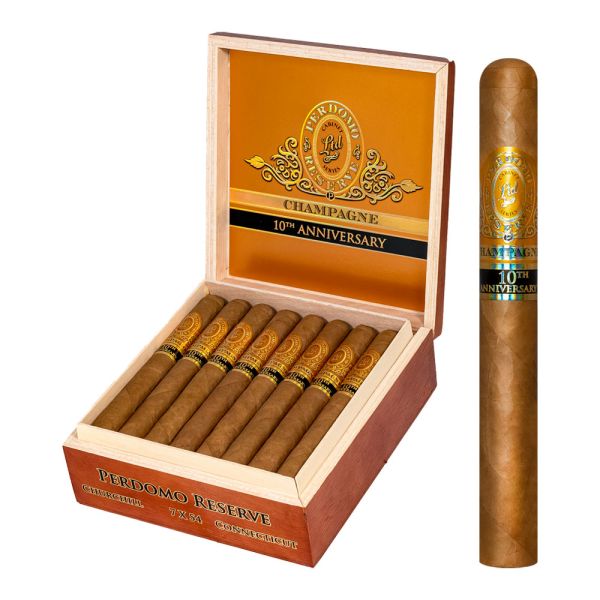 Perdomo 10th Anniversary Champagne Natural (Churchill) (7.0" x 54)