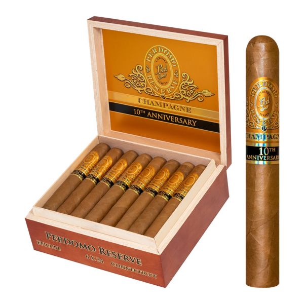 Perdomo 10th Anniversary Champagne Epicure Natural (Toro) (6.0" x 54)