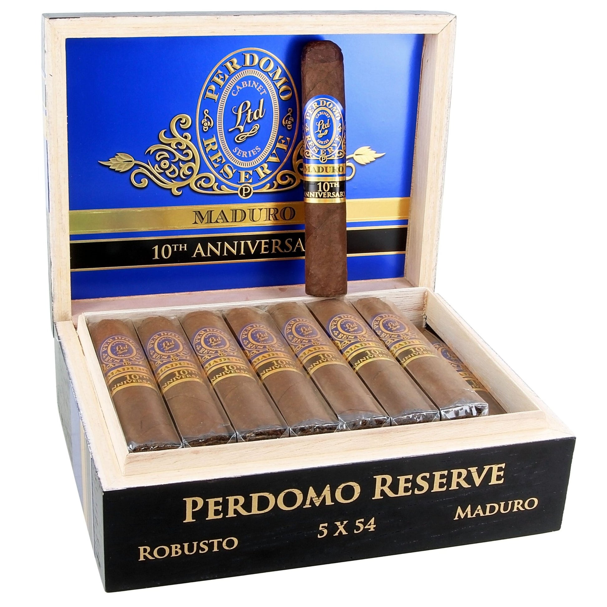 Perdomo 10th Anniversary Maduro Cigars - Robusto "R" - 5x54 - cigar13