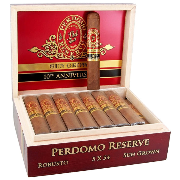 Perdomo 10th Anniversary Sungrown Cigars - Robusto "R" - 5x54 - cigar13