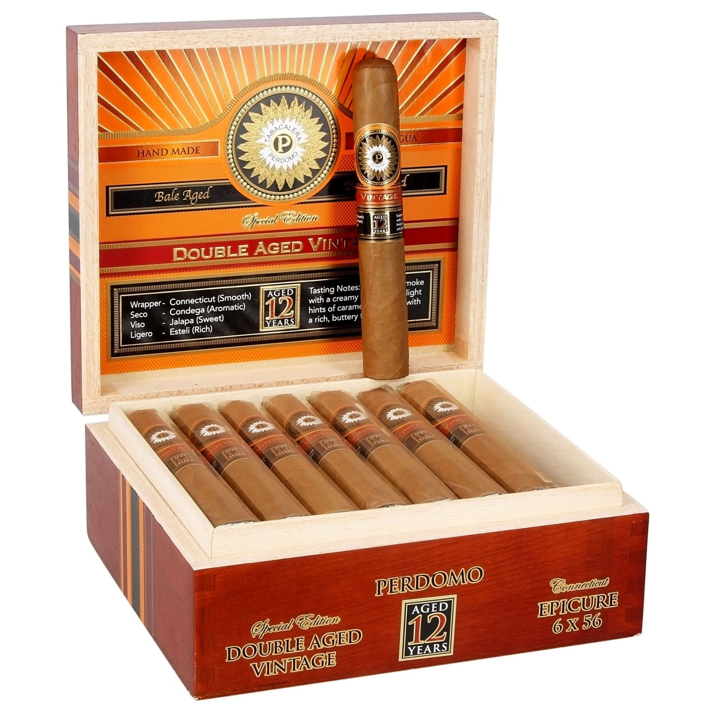 Perdomo 12 Year Double Aged Connecticut Cigars - Epicure - 6x56 - cigar13