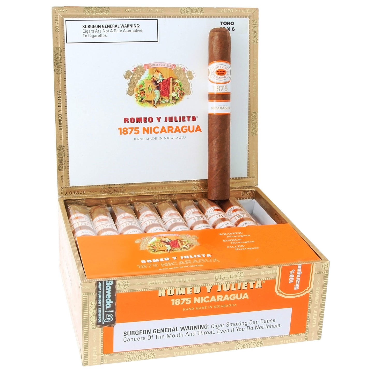 Romeo Y Julieta 1875 Nicaragua Cigars - Toro - 6x50