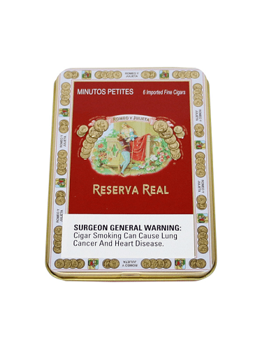ROMEO Y JULIETA RESERVA REAL MINUTOS PETITES SMALL CIGARS - Tin/6
