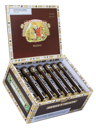 Romeo Y Julieta Reserve Cigars - Titan Tubo - 54x6