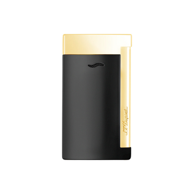 S.T. DUPONT SLIM 7 LIGHTER - Black & Golden Finishes