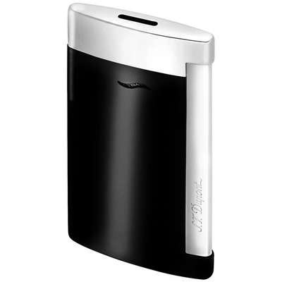 S.T. DUPONT SLIM 7 LIGHTER - Black Lacquer & Chrome Finishes