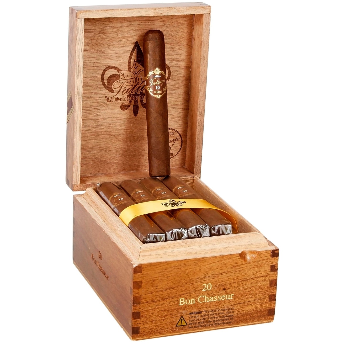 Tatuaje 10th Anniversary Bon Chasseur 5 3/8" x 52 - cigar13