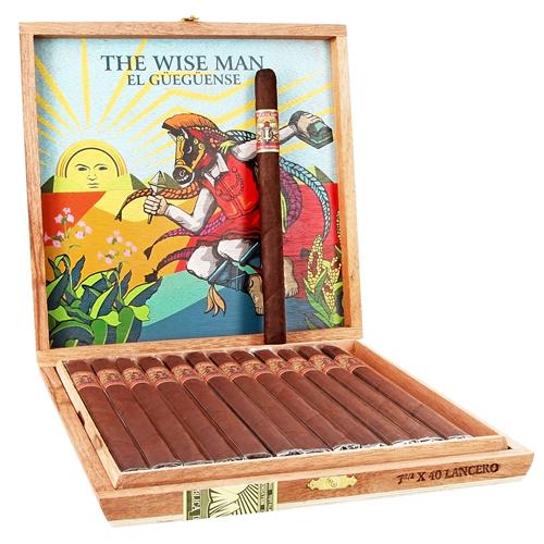 The Wise Man Maduro Cigars - Lancero - 7.5x40 - cigar13