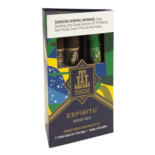 TRINIDAD ESPIRITU SERIES 2 5 - PK TORO &amp; LIGHTER 54X6 SAMPLER - cigar13
