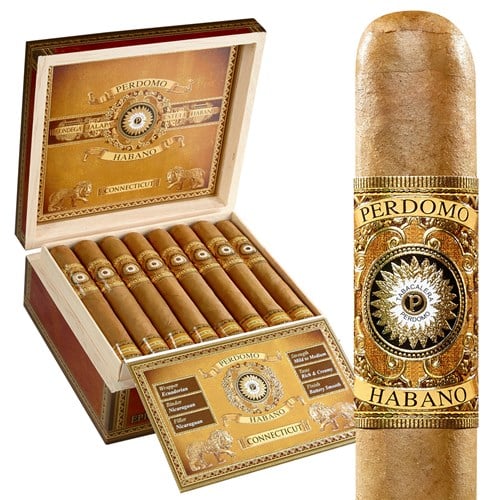 Perdomo Habano Bourbon Barrel Aged Connecticut (Churchill) (7.0" x 54)